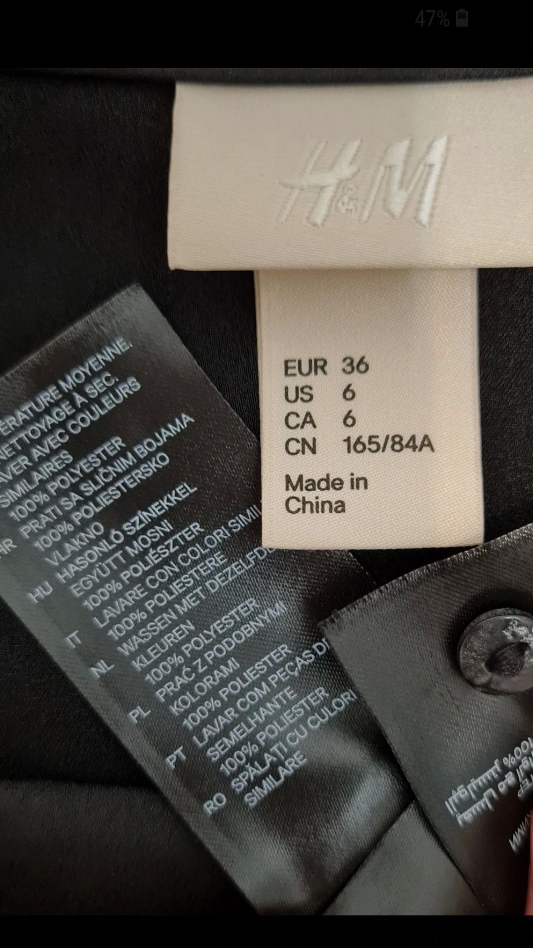 Bluzka H&M czarna r.36