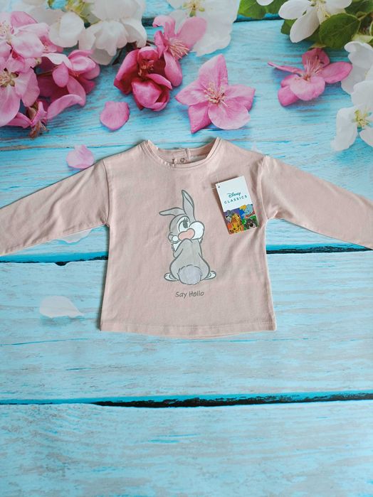 Bluzka długi rękaw dla dziewczynki r.86 Disney Kroliczek NOWA !!!