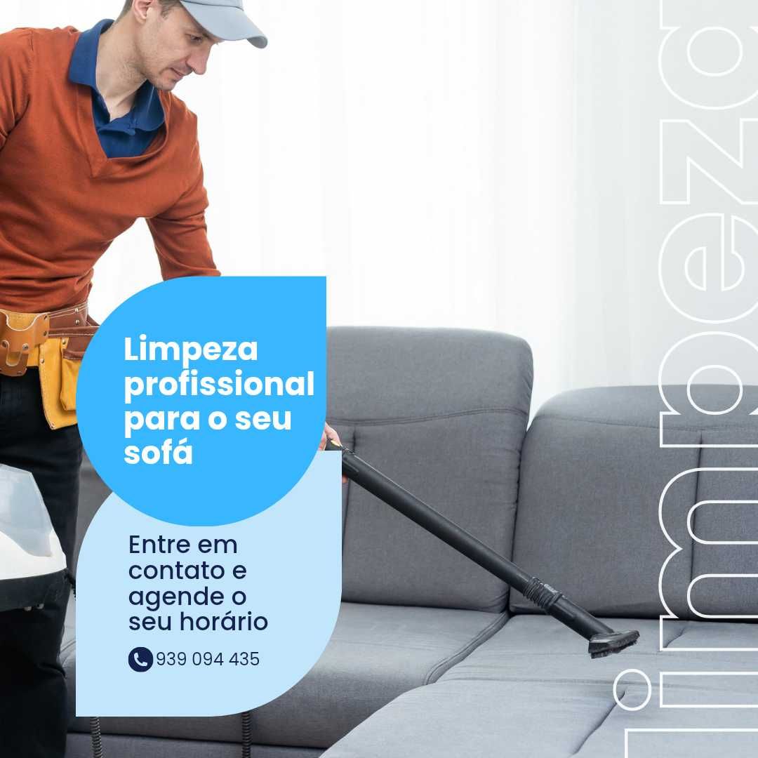 Limpeza e higienização profunda dos seus estofos