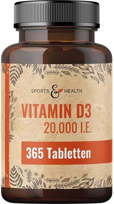 Witamina d3 20,000 365 tabs kości stawy odporność samopoczucie