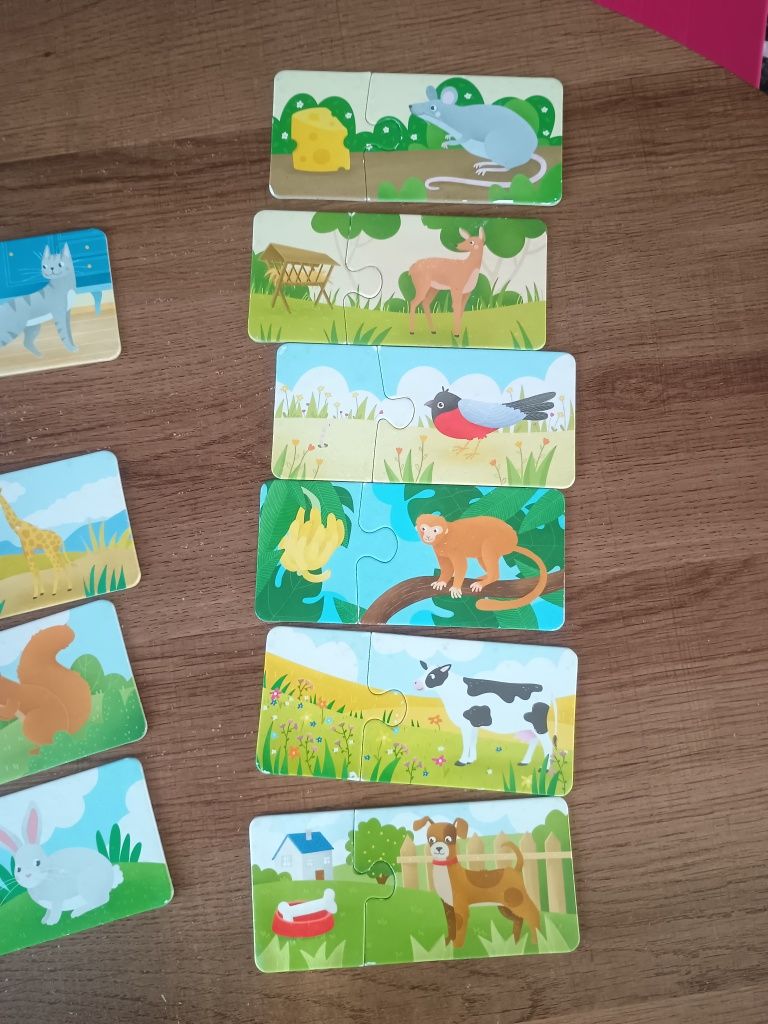 Puzzle co jedzą zwierzęta