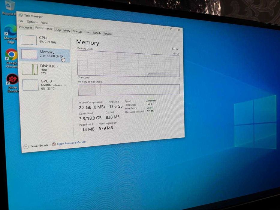 Продам ПК I7-6800k Gtx 1060 6GB Gigabyte 16 GB DDR4 Crucial 2400 MHz