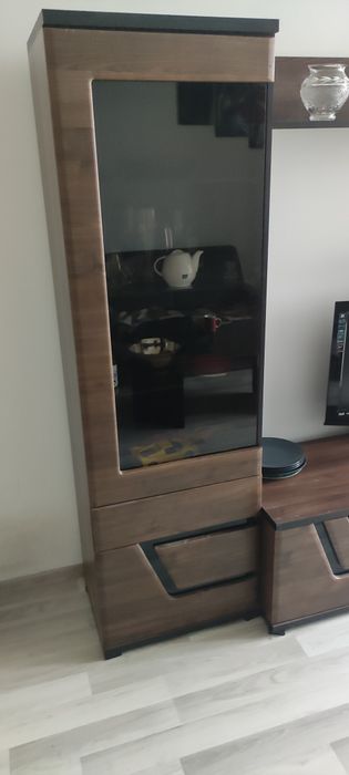 Zestaw mebli agata meble TES VERO szafa witryna szafka rtv ława komoda
