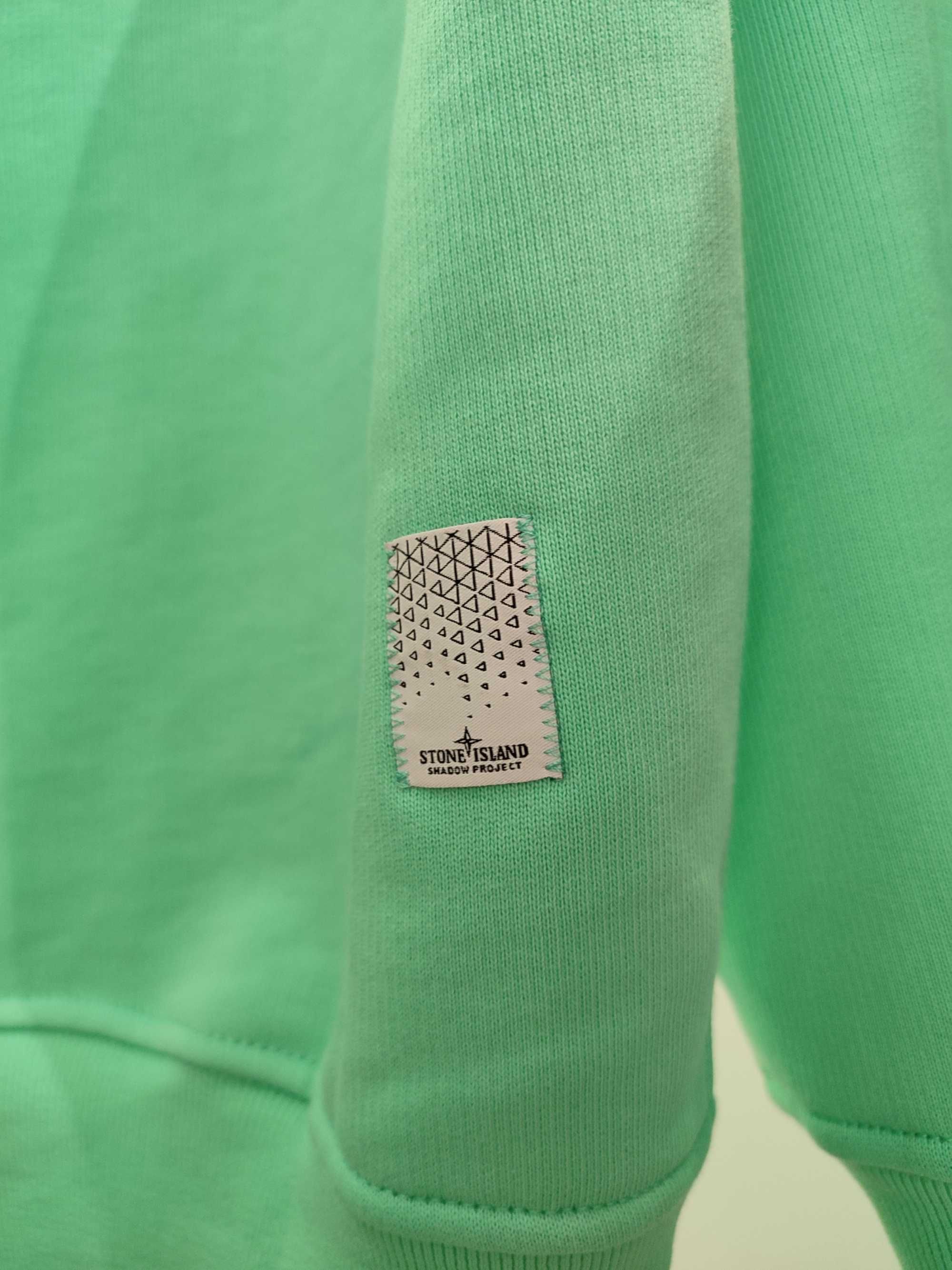 STONE ISLAND 60219 Hooded Sweatshirt Embroidery Cotton Fleece Light