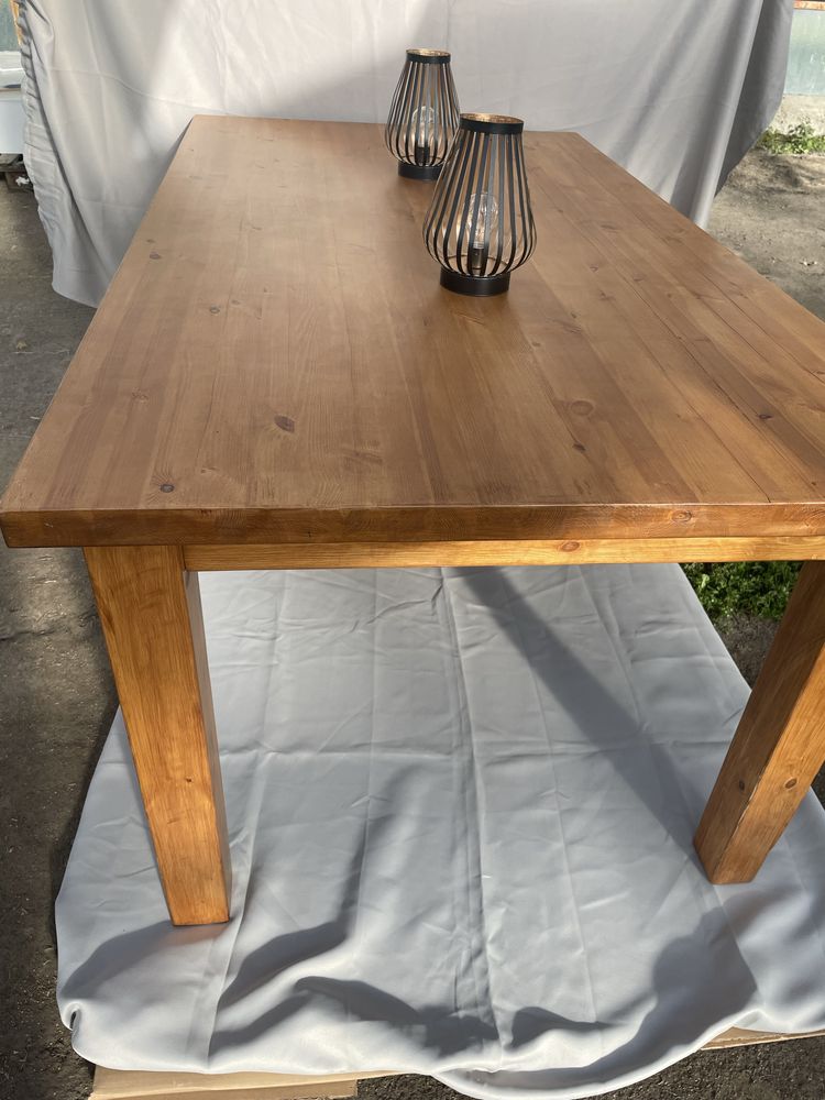 Stół drewniany sosna 180x100 po renowacji