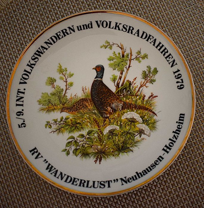 Ptaki łowne - Bażant , talerz kolekcjonerski - 1979 , Kahla