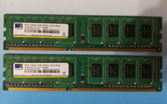 Оперативная память 4GB DDR3 1333 MHz