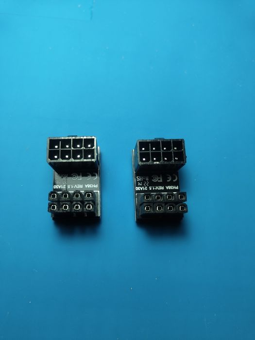 Угловой ATX переходник 8pin, 6pin для видеокарты.
