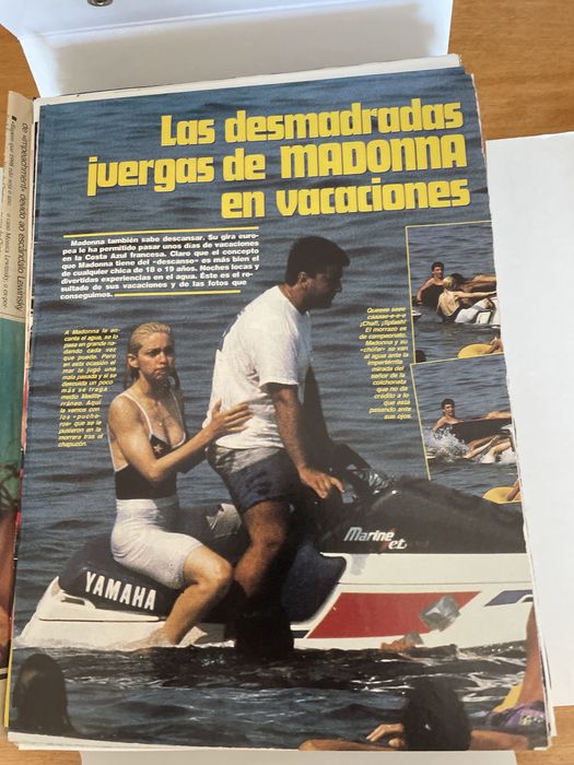 Madonna - Centenas de reportagens e recortes de revistas dos anos 89 e 90