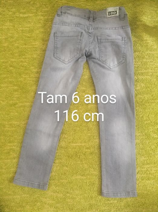 Calças de ganga para menino tam4 tam5 e 6 anos