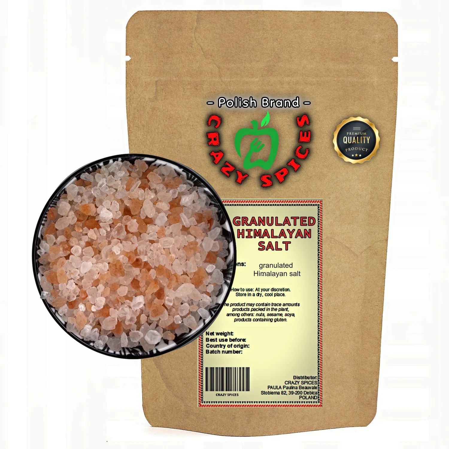 Sól himalajska gruba 200g – Ekskluzywna Jakość, CrazySpices
