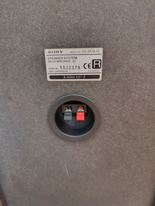 Par de colunas Sony SS-MDX10