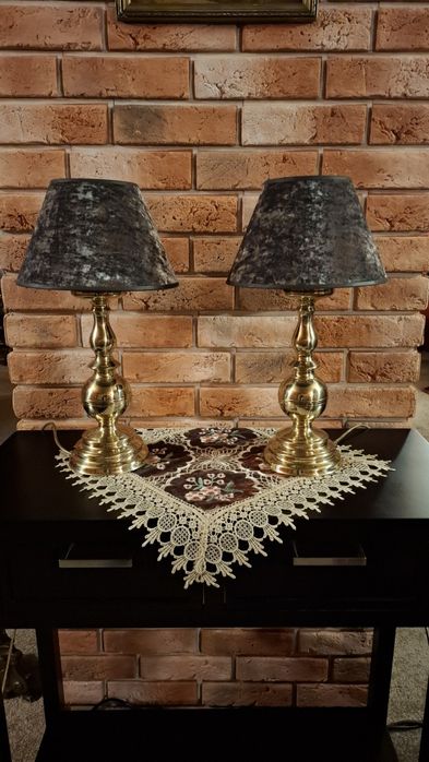 Abażury welurowe komplet 2 szt.