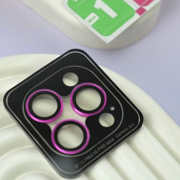 Захисне скло Camera METAL для iPhone 11–16 Pro Max Кольори різні