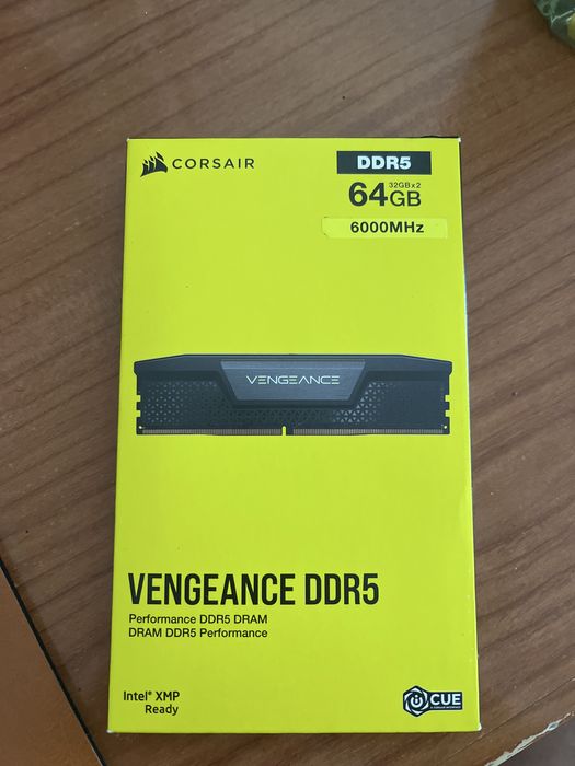2 X Corsair Vengeance DDR5 64GB (32x2) 6000Mhz CL30 (Black)