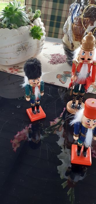 Dekoracje dziadek do orzechów zestaw 4 szt