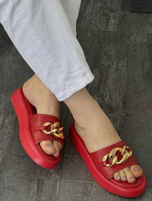 шльопанці  червоні жіночі