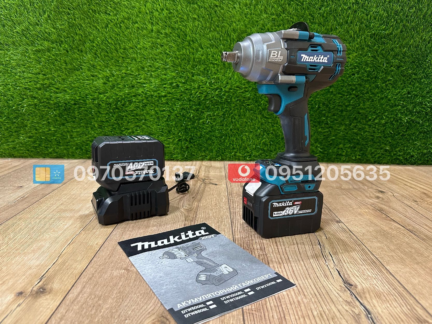 Акумуляторний Гайковерт Makita DTW1002 36V 9Ah підходить для СТО