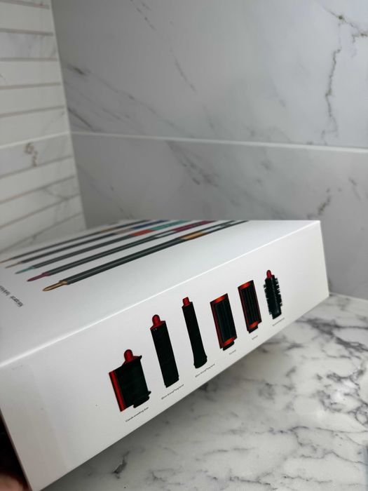 Стайлер для волосся фуксія 6 насадок, іонізація,1300 Вт швидка укладка