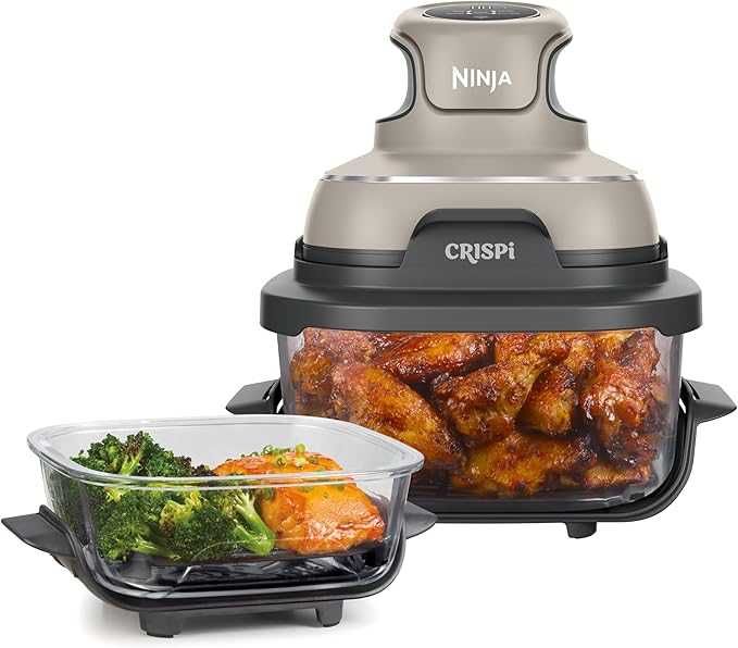 Ninja CRISPi airfryer frytkownica 3.8L 4w1 szklany NOWY 1700W SILVER