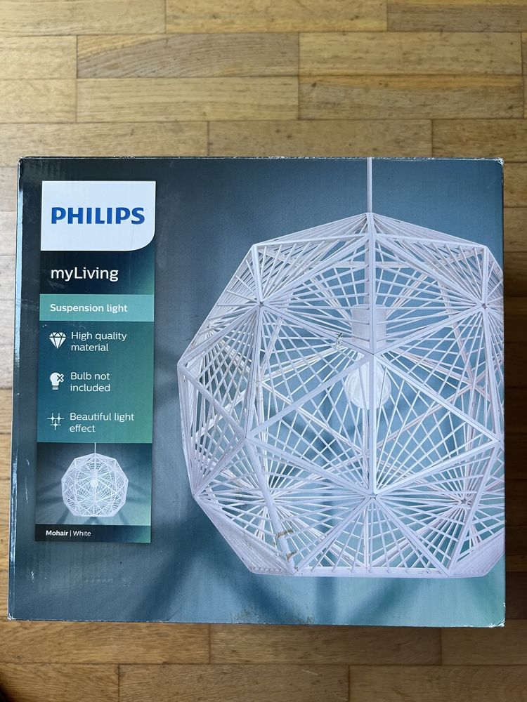 Lampa Philips mohair abażur