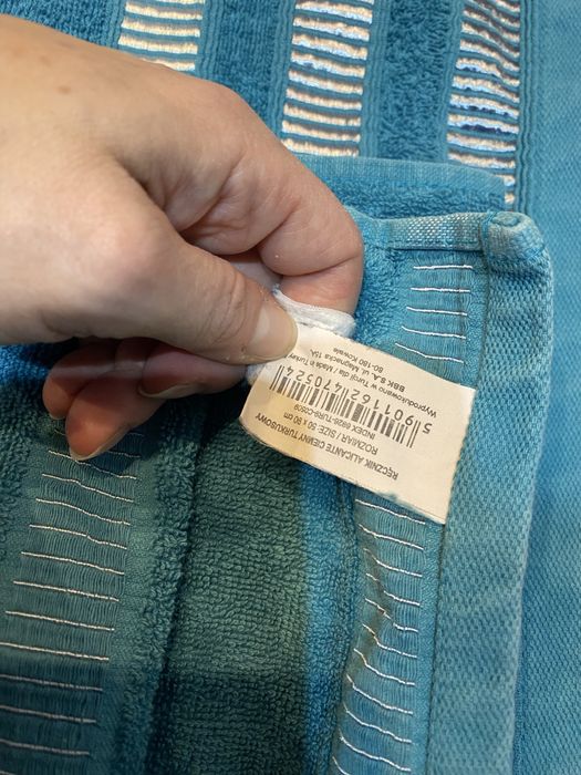 Dwa ręczniki Home&You (70x130 + 50x80) turkusowe