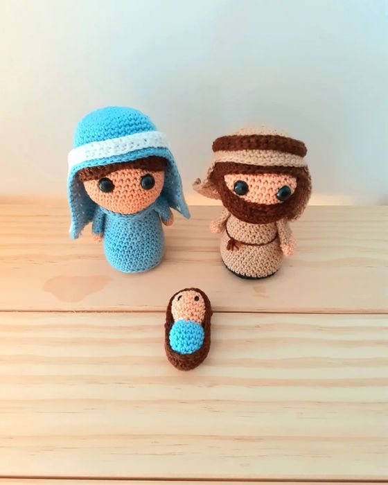 Presépio em crochet (amigurumis)