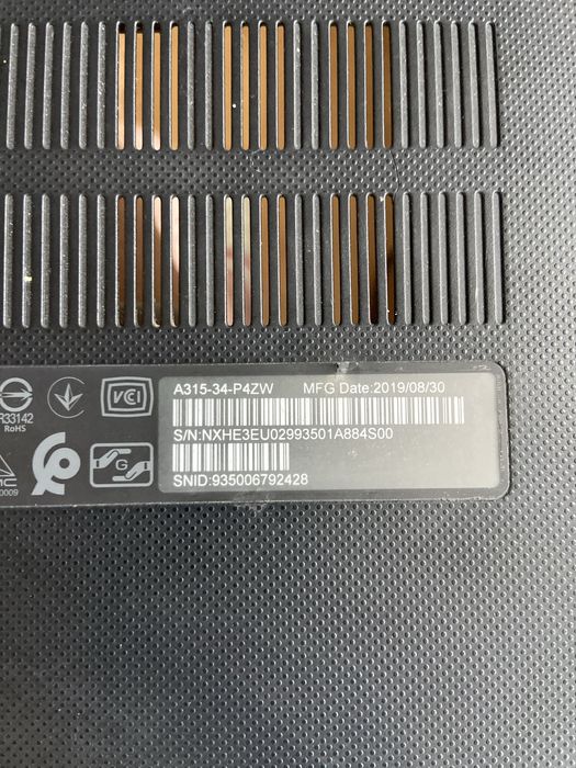 Корито  піддон a315-34-P4ZW