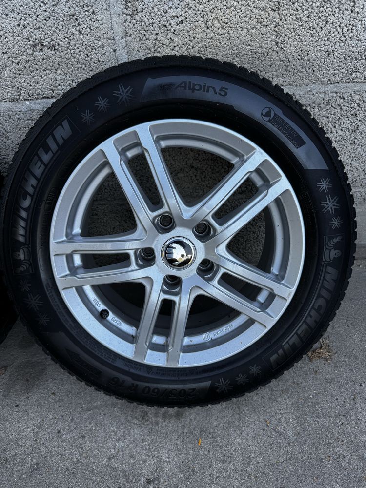 Koła Zimowe R16 5x112 VW Passat Audi Q1 Q2 Seat Koda Opony 205/60/16