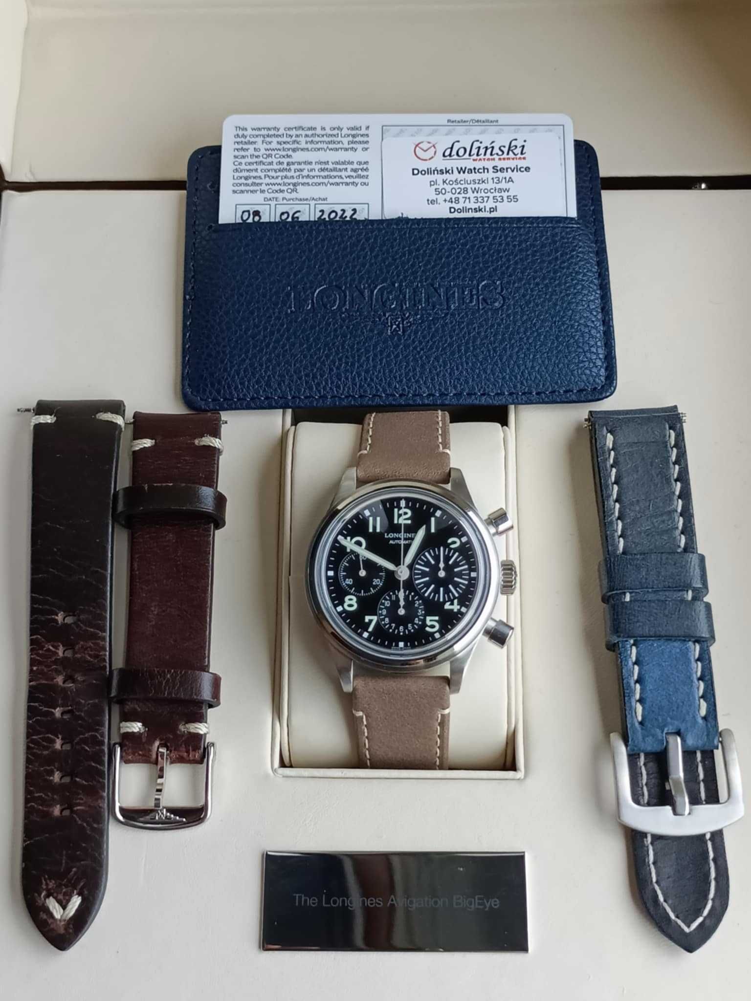 Longines Avigation BigEye 41mm 2022r