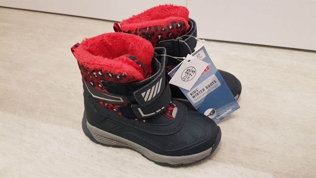 Buty zimowe Lupilu r.25 śniegowce Lidl