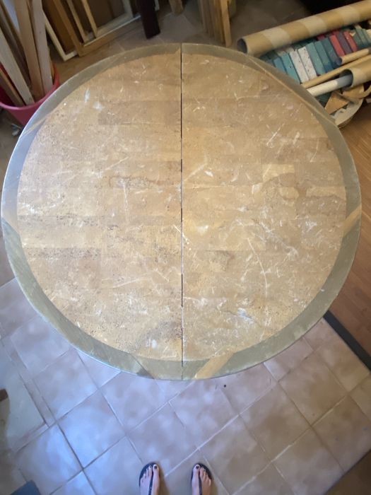 Mesa Antiga de Pinho Maciço e Cortiça