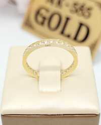 Złoty pierścionek obrączka próba 585 14k