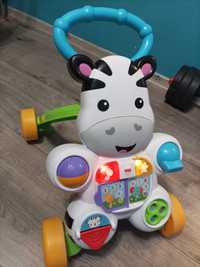 Pchacz fisher price jeździk zebra