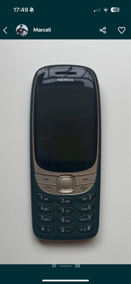 Nokia 6310 nowa zielona