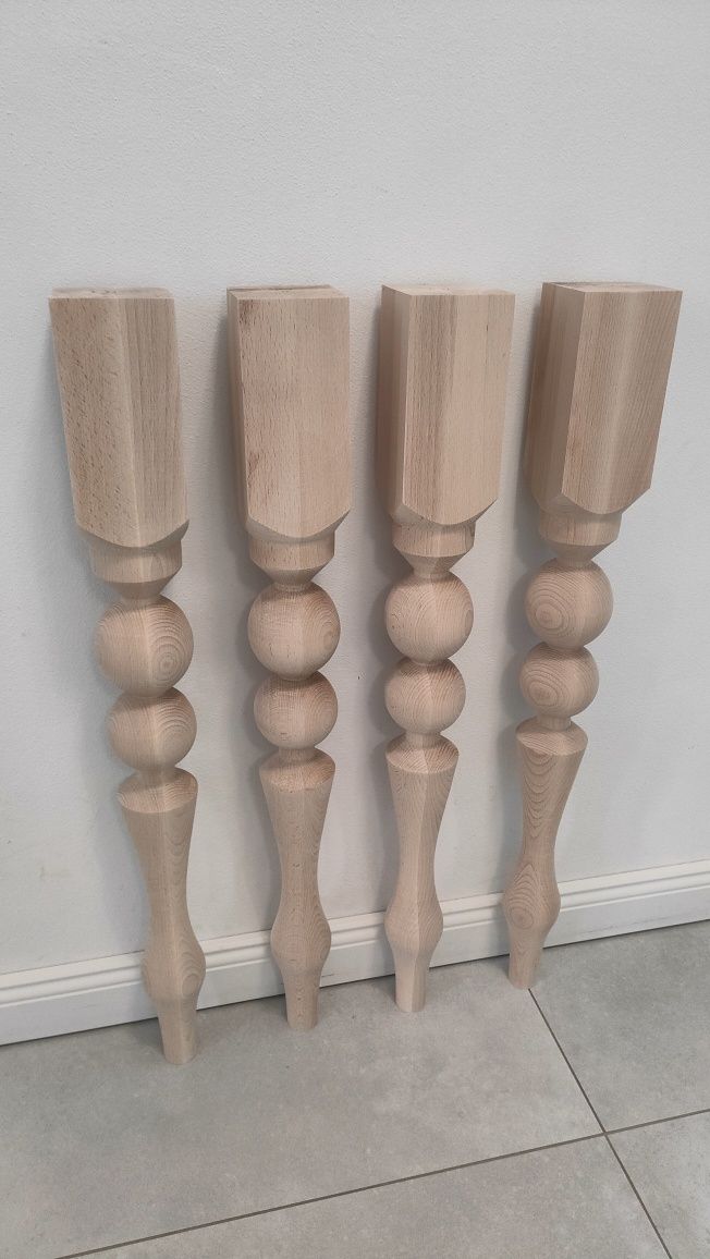 noga stołowa toczona bukowa nogi buk stół 75 cm