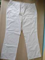 Białe szerokie spodnie 44