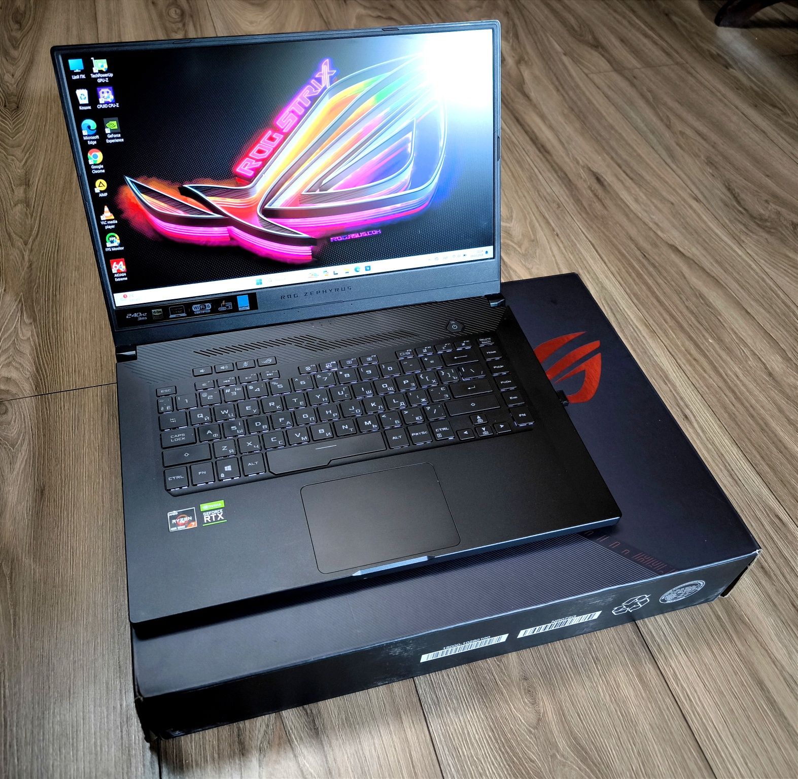 240 Гц RTX2060 Razen 7 4800H 16 Gb SSD512gb ігровий Asus rog GA502I