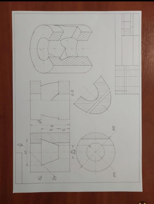 Черчение, креслення выполню работы.
