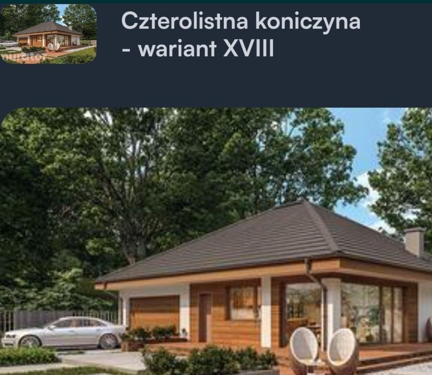 Projekt domu czterolistna koniczyna wariant XVIII !!!
