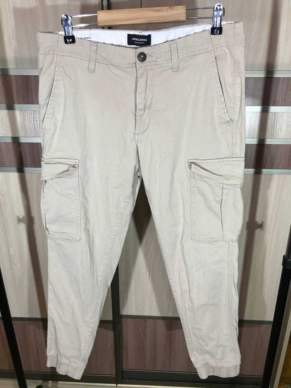 Мужские Карго штаны Jack & Jones Slim/Marco Size 34/32 оригинал