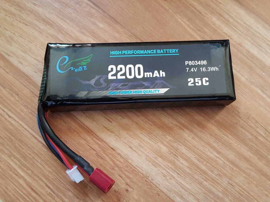 Nowa 7.4V 2200mAh 25C Bateria LiPo