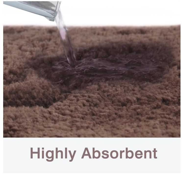 Antypoślizgowy dywanik do WC 50cm kolor ciemnobrązowy
