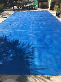 Cobertura solar para piscina de 500 mícrons 9,2 m x 5,2 m Como nova,