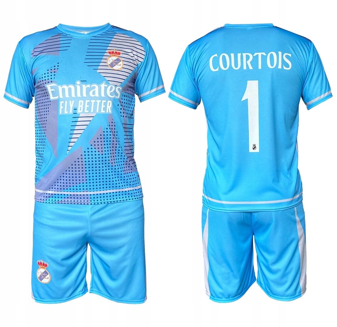 Strój bramkarski dziecięcy Real Madryt Courtois rozm. 158