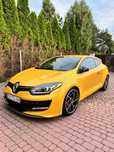 Renault Megane RS w wersji CUP, kolor Sirius Yellow, Recaro, nagłośnienie, wydech