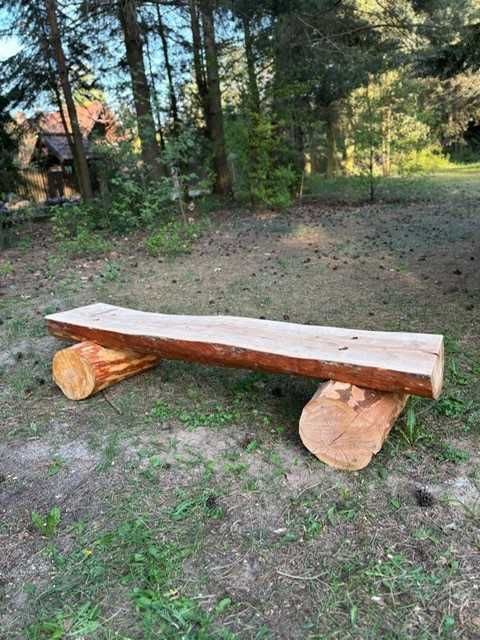 Ławka z bala ogrodowa ,ogniskowa