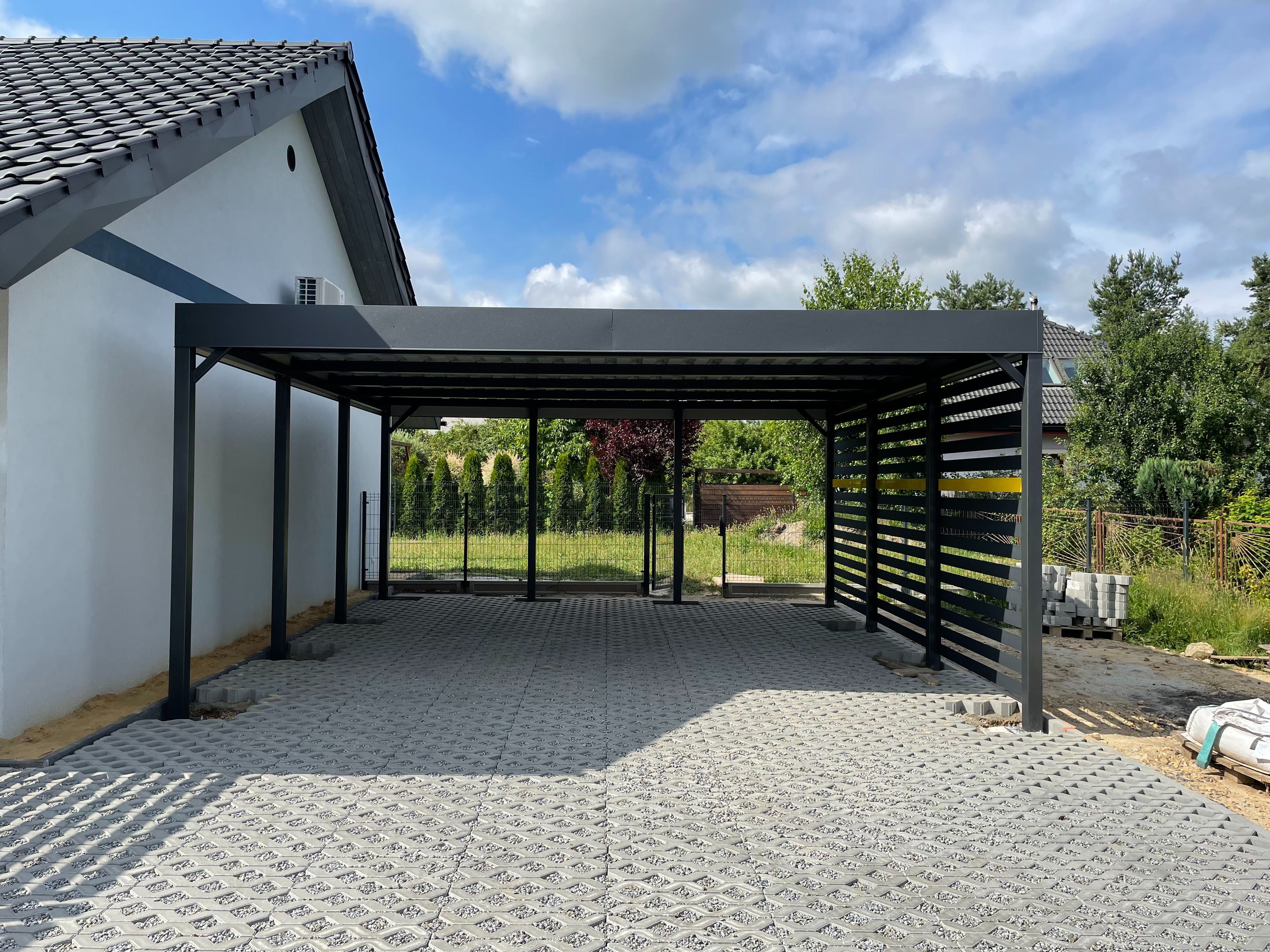 Carport, nowoczesna wiata garażowa, altana, zadaszenie