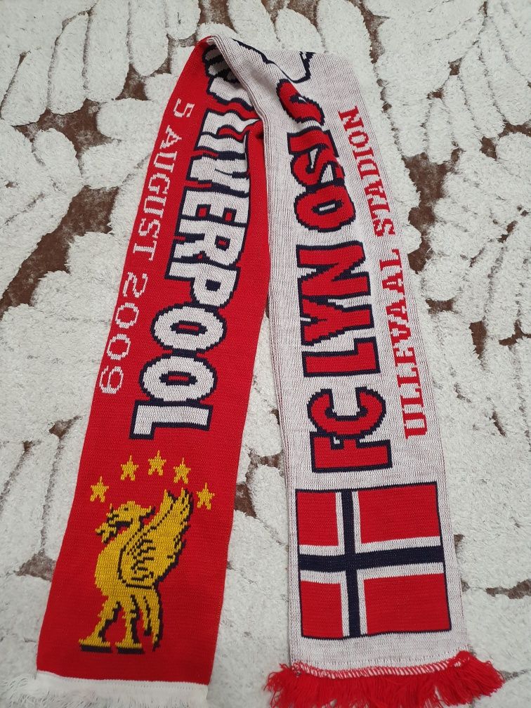 Szalik piłkarski kolekcjonerski FC Lyn Oslo Liverpool 5 August 2009
