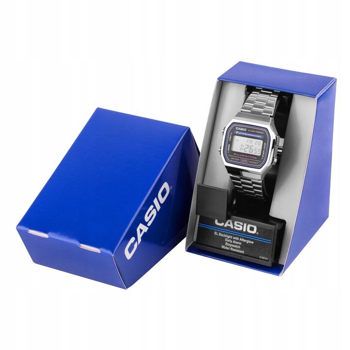 Zegarek Męski Casio Vintage Retro Klasyk A168wa-1w +box